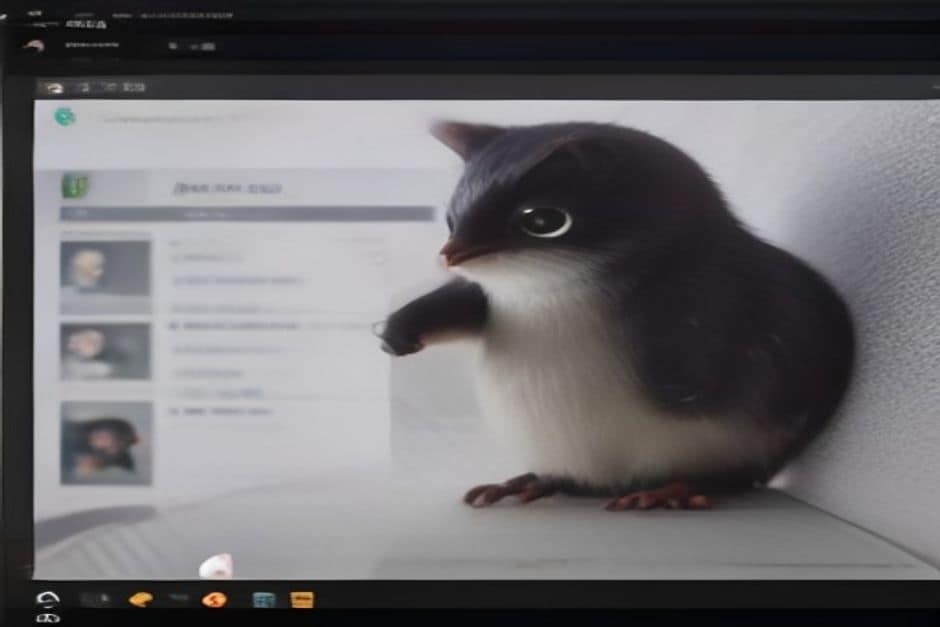 Um screenshot do ChatGPT desktop app para Linux em ação