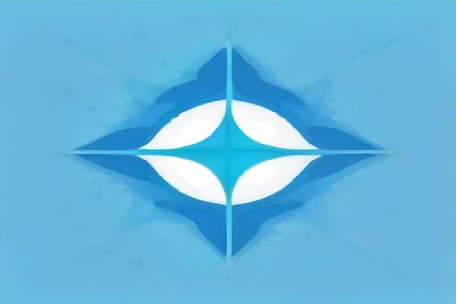 Ilustração minimalista de um plegável Samsung aberto com ícones de FAQ flutuantes gota de água