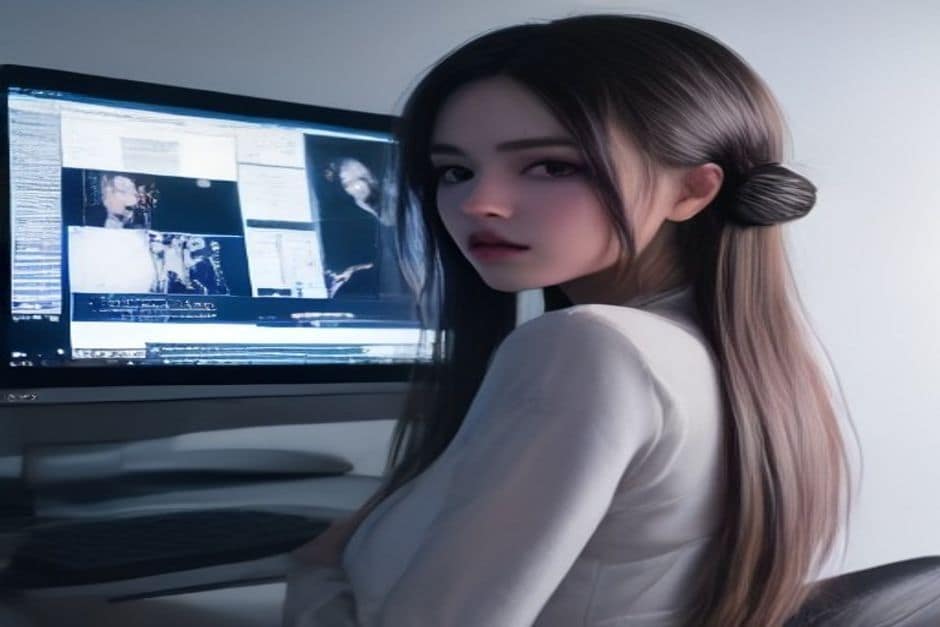 Gráfico de linha ascendente de adoção de modelos em monitor